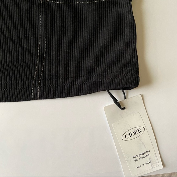 Cider Patchwork Contrast Stitch Tank Top - Picture 3 of 6